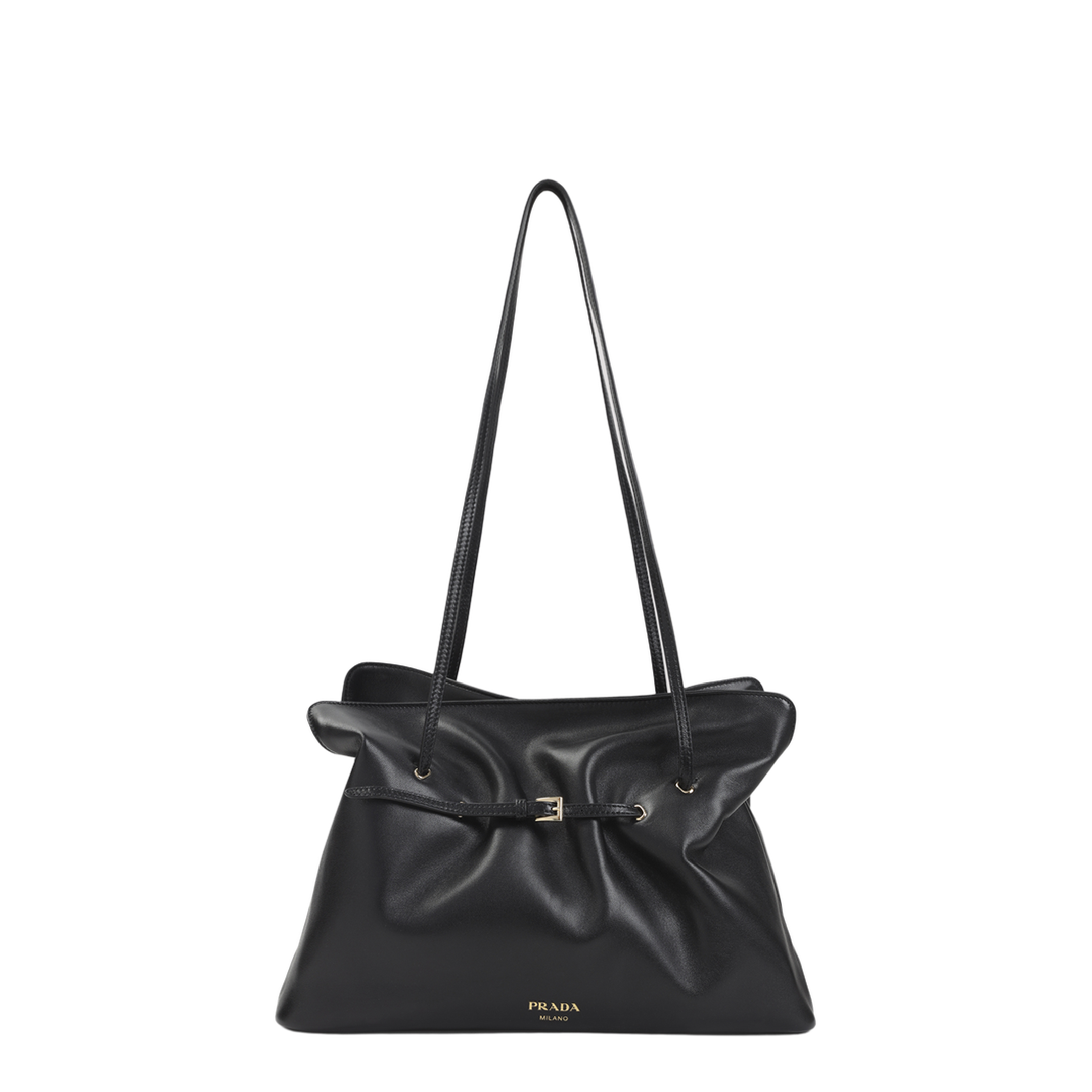 Prada Dada Medium Lamb Leather Handbag - Nero