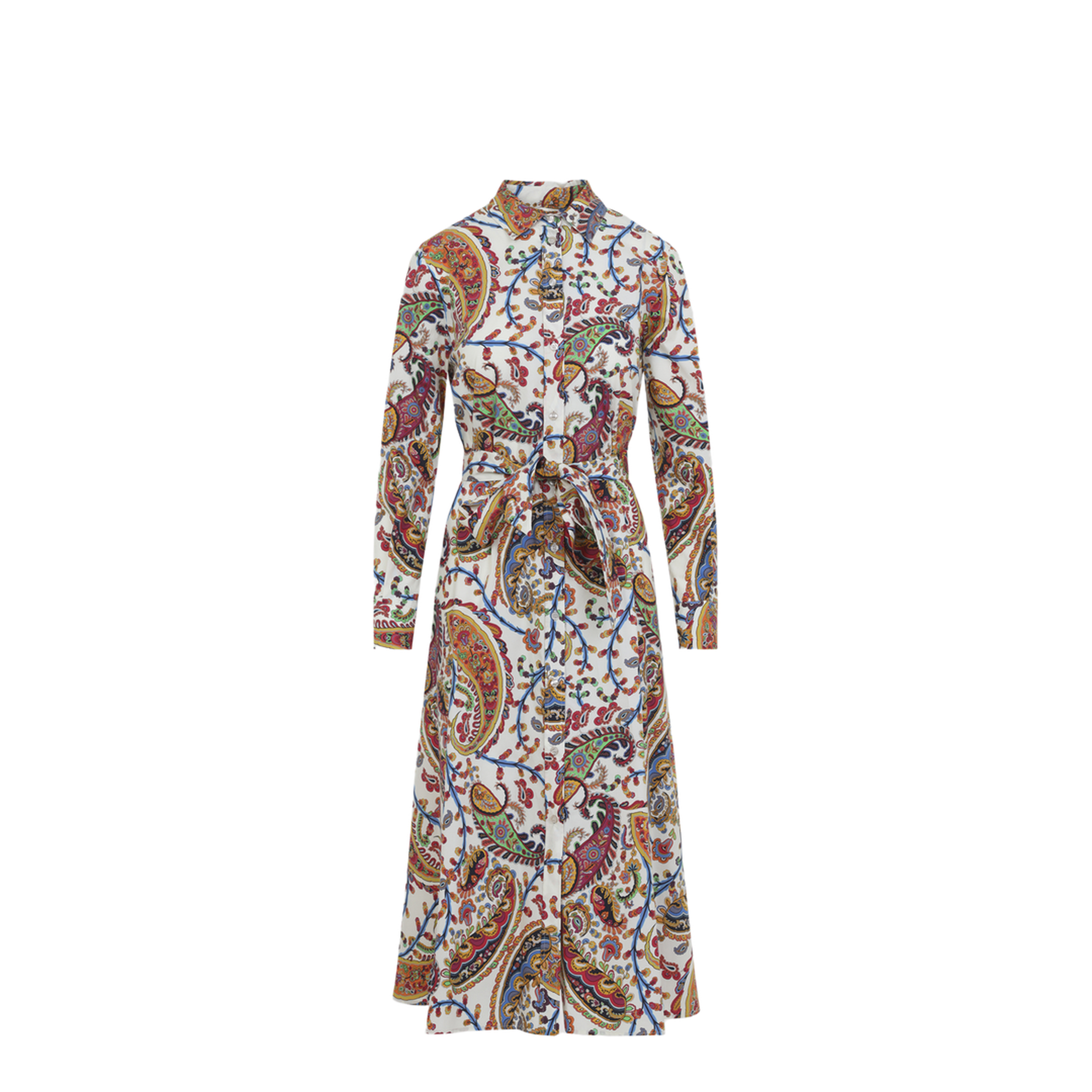 Etro Belted Midi Dr…